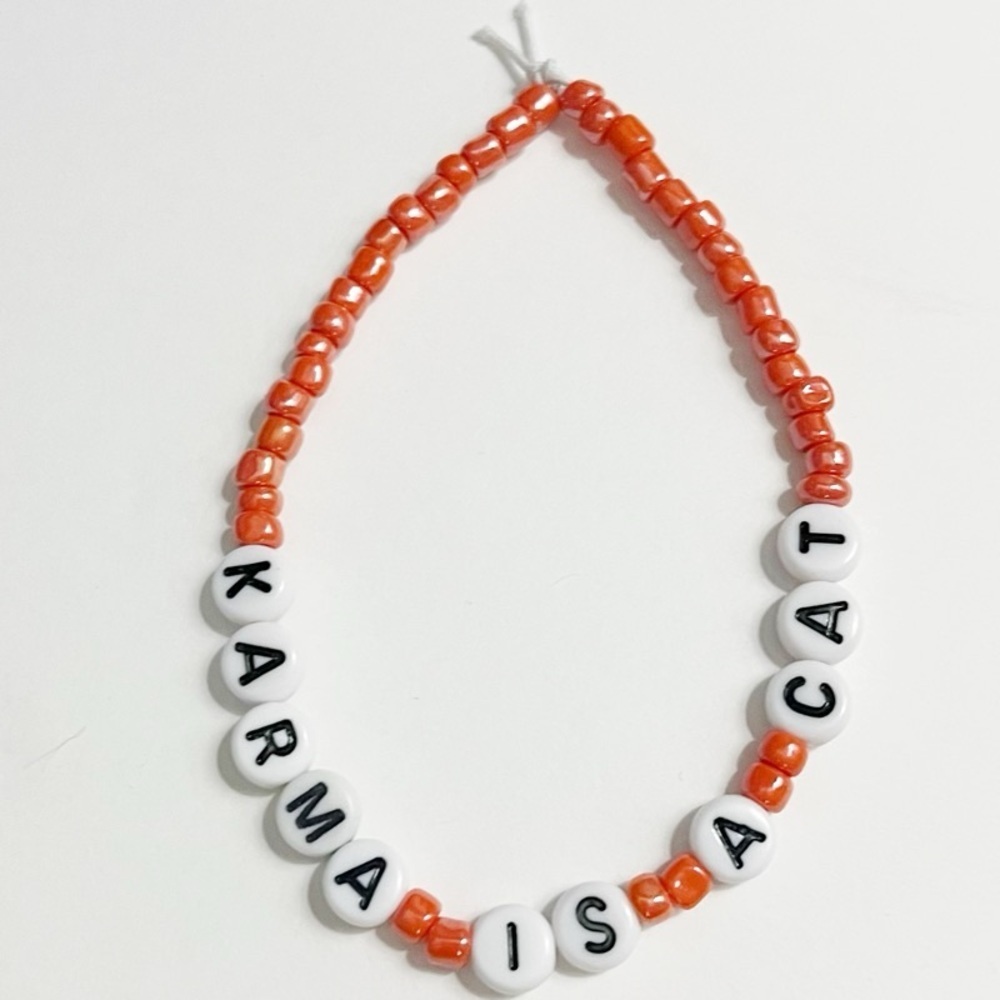 Taylor Swift Friendship Bracelet Midnights Karma Is A Cat